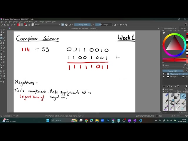 A-Level Computer science: Binary Addition, Multiplication, Subtraction and Negatives