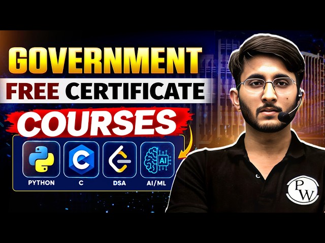 Government of India Free Courses for B.Tech Students 🔥 | Python, C, DSA, AI/ML & Core Engineering