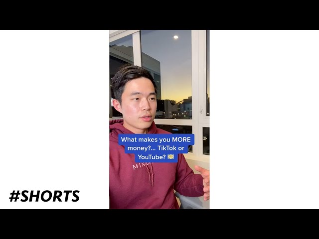 How Much Money I Make on YouTube vs TikTok (#shorts)