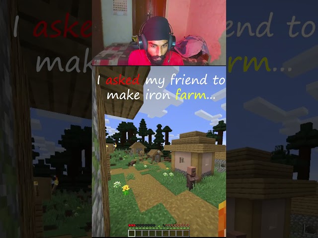 Worst minecraft farm ever 😭😂 #minecraft #gaming #youtube