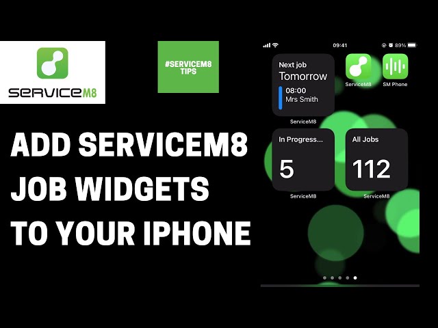 Add ServiceM8 iOS job widgets to your Home Screen #shorts