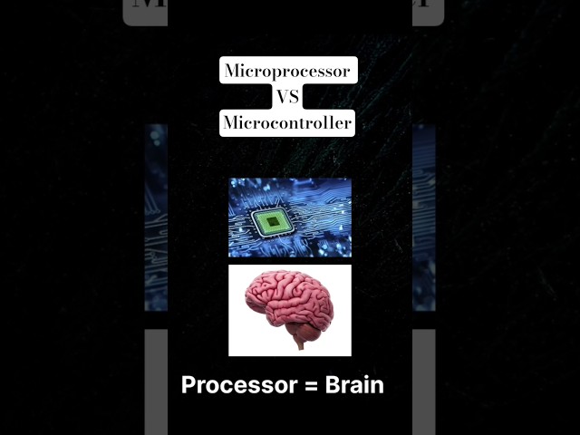Microprocessor vs Microcontroller  #shorts #ytshorts #electronics #microcontroller  #embeddedsystems