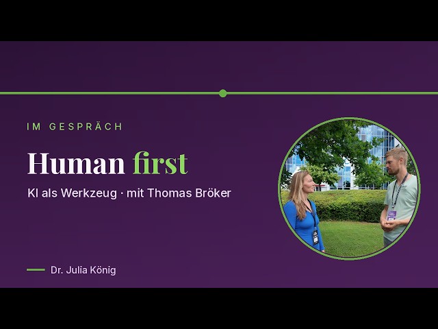 Human first: AI as a tool — not as a boss | with Thomas Bröker | being conscious with Dr. Julia K...