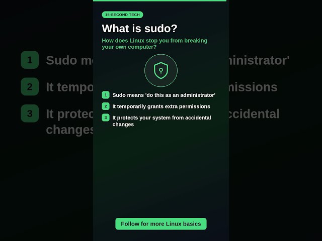 what is sudo #programming #coding #computerscience #tech #codingforbeginners #learncoding