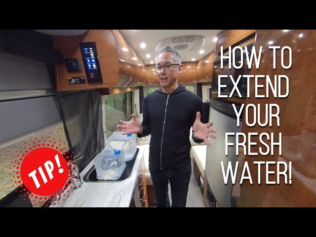 How to Not Run Out of Fresh Water | Extend Your On-Board Fresh Water  | RV Water Management Tip