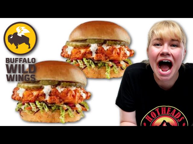 Buffalo Wild Wings Reaper Chicken Sandwich | Speed Eating w/ WrecklessEating