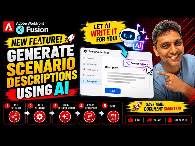 Generate Workfront Fusion Scenario Descriptions Using AI | New AI Feature