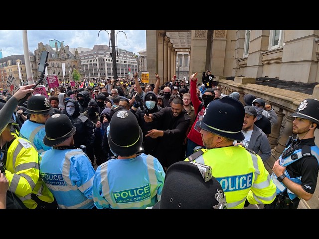 Britain First VS Antifa Birmingham