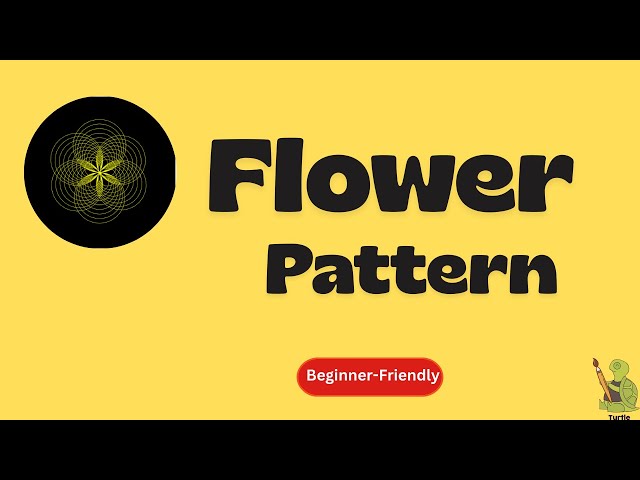 Code a flower in 5 minutes! Python turtle for Beginners