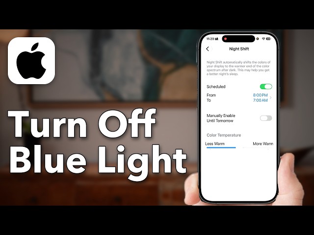 How To Turn Off Blue Light On iPhone