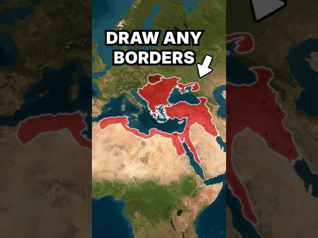 How to Draw Your Own Borders on a Map (Ottoman Empire) #MapAnimation#Map#Ottoman#History#Geography