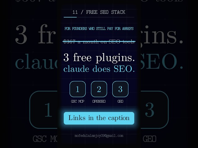3 Plugins That Turn Claude Code Into an SEO Expert (No Subscription)