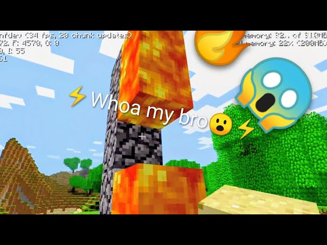 Constructing a lava pillar in Minecraft Infdev 20100420 Using sand!!!