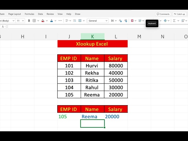 XLOOKUP FUNCTION IN EXCEL