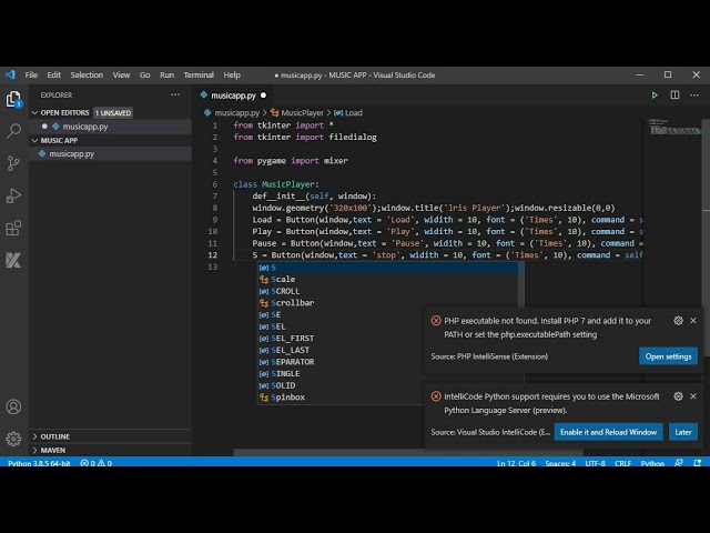 Make your own python music player| USING PYTHON|