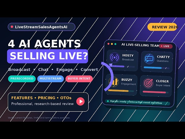 LiveStreamSalesAgentsAI Review 2026: 4 AI Agents for Live Selling?