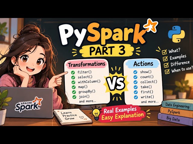 PySpark Part 3 🚀 | Transformations vs Actions