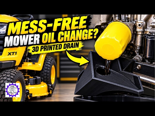 Can This 3D Printed Oil Drain Make Oil Changes Mess-Free?