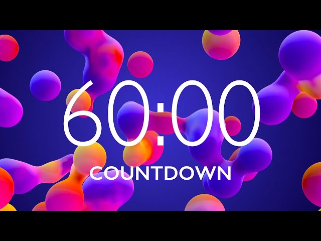 60 Minute Timer with Relaxing Music and Alarm 🎵⏰