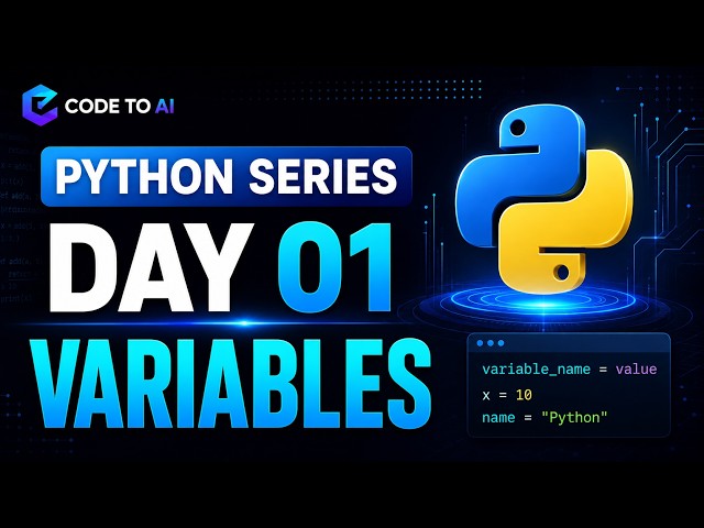 Python Series – Day 01 | Variables