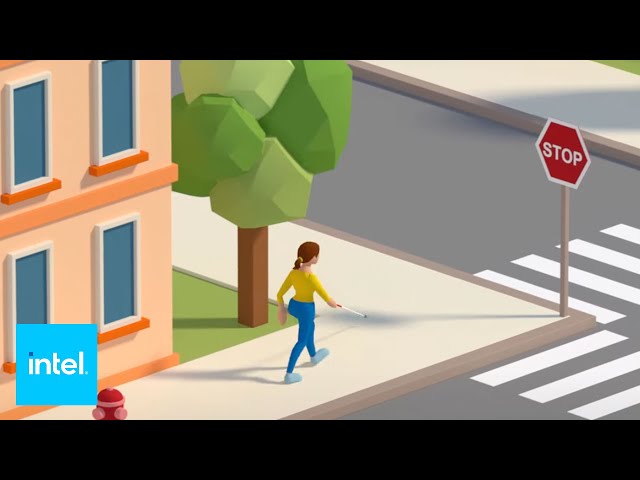 AI backpack helps people navigate the world | Intel