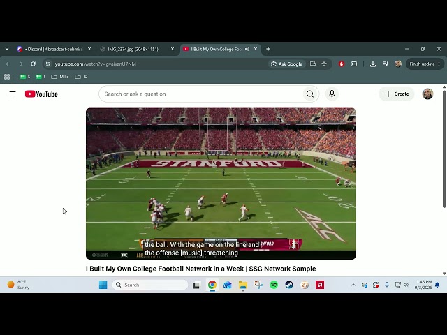 SSG Network Broadcast Show Tutorial/Overview