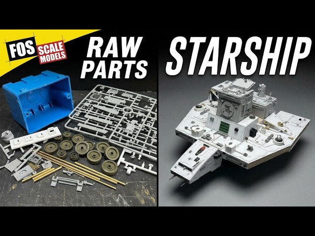 ILM-Style Spaceship Scratchbuild in Progress- SciFi Miniature