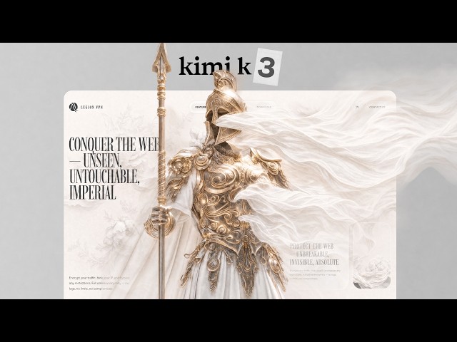 The NEW Kimi K3 Creates Insane Web Designs