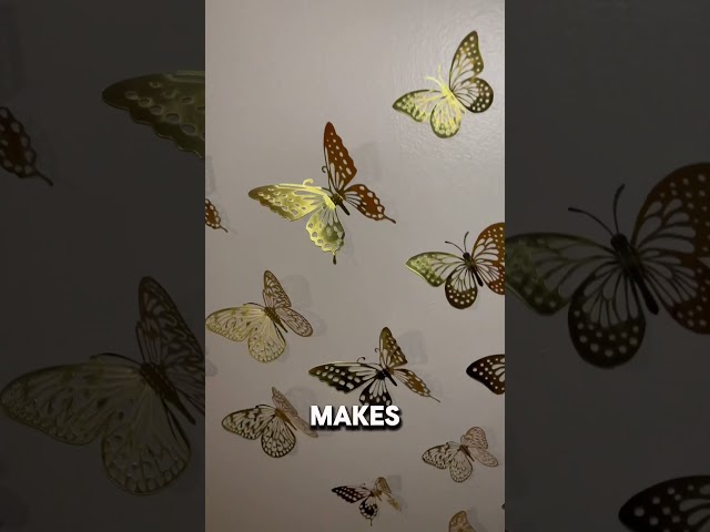 Butterfly wall stickers! #bedroomdecor