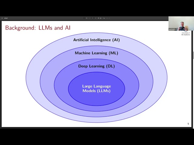 St Andrews Masterclass |  LLM-Augmented Automated Algorithm Design for Hard AI Problems