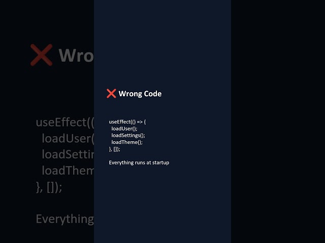 Do you load everything at startup?#reactnative #mobileappdevelopment #performance #android #ios