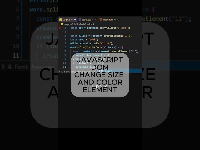 JAVASCRIPT HTML CSS + DOM ANIMATION