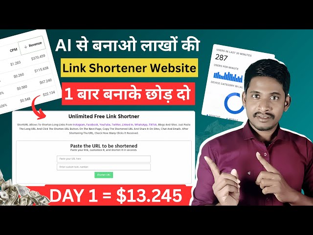 How to make a Link Shortener Website | URL Shortener Website in WordPress | AI Web Development