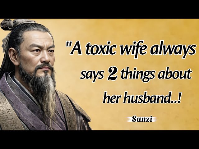 A TOXIC WIFE always SAYS these 2 THINGS About HER HUSBAND | Sun Tzu Life lessons Men Learn Too Late 