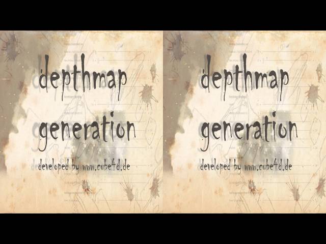 Depthmap Generation from SideBySide-Video I