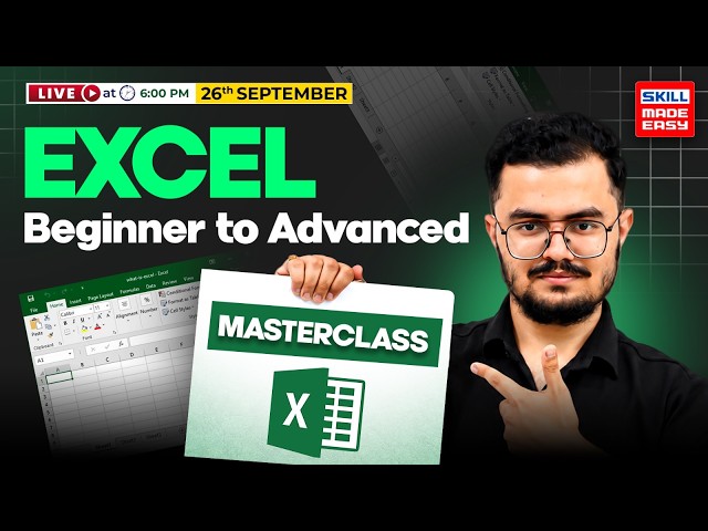 MS Excel Complete Course from Basic to Advanced | Advanced Excel Masterclass 2026!