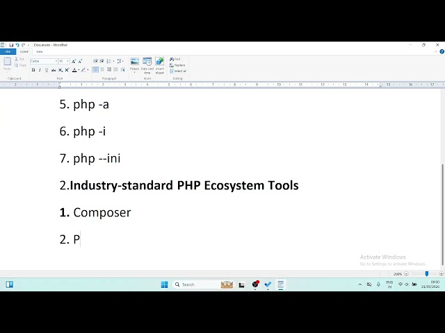 Essential core PHP CLI Commands