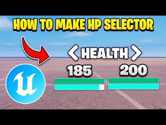 HOW TO MAKE HEALTH CHANGER IN UEFN
