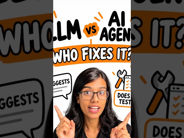 LLMs Vs AI Agents #aiagents #llm #technology #engineering #openai