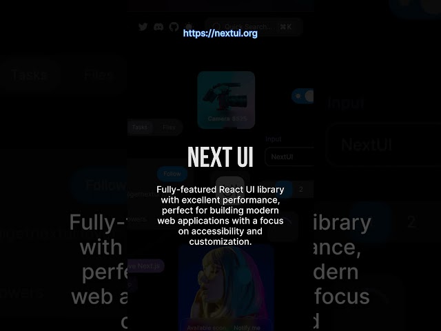 Top 5 UI Libraries #reactjs #ui #nextjs #next #coding #frontend #shadcnui #nextui