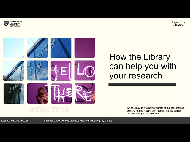How the Library can help you with your research