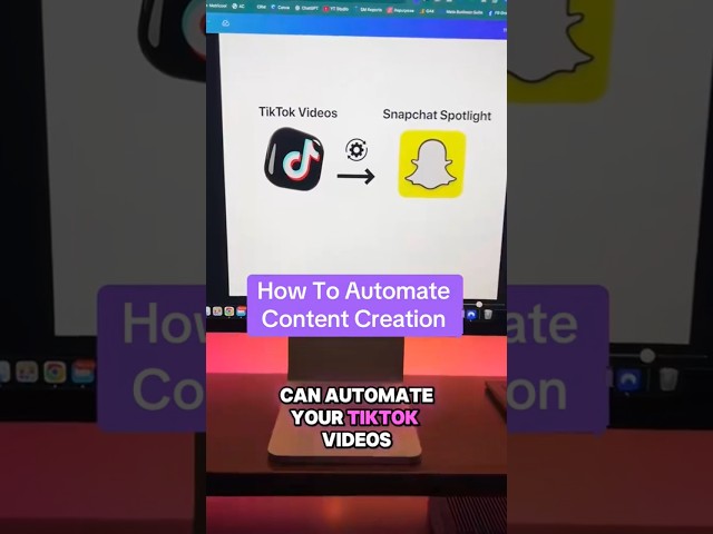 How To Automatically Post TikTok Videos to Snapchat Spotlight!