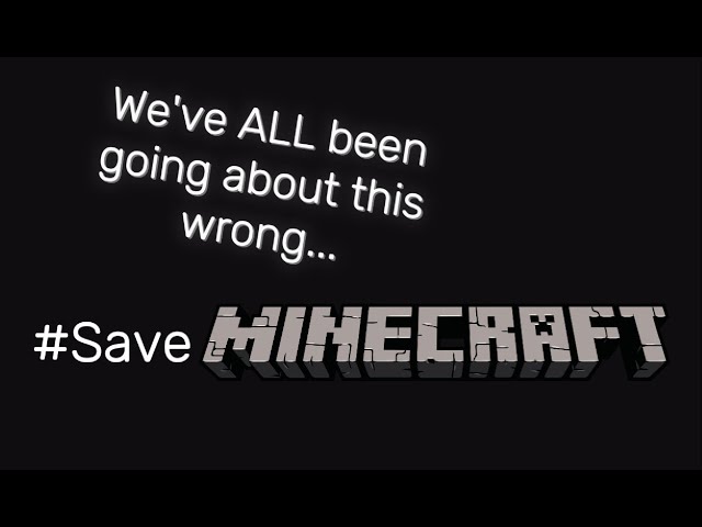 How We Can Save Minecraft