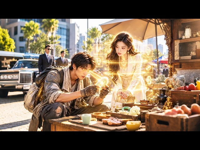 撿破爛的小夥幫了美女總裁一個忙，意外覺醒黃金透視眼，一眼看出極品羊脂玉，翻身變首富！#短劇 #爽劇