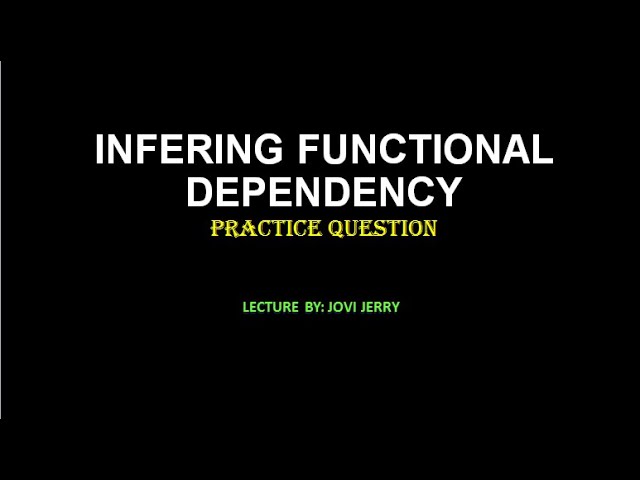 Functional Dependency - Normalization in DBMS Part 2