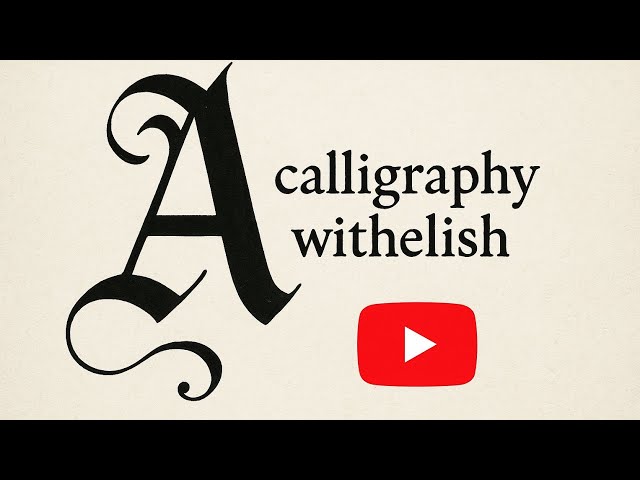 Gothic Calligraphy | Writing the Letter A ✒️