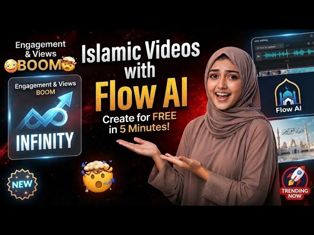 Create Islamic Videos with AI for FREE 🤯 | Flow AI Complete Tutorial