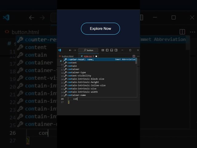 Creative CSS Button Design #WebDesign #HTMLCSS #UIDesign #CreativeButton #FrontendDevelopment