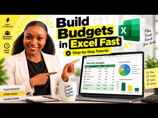 Build BUDGETS IN EXCEL FAST