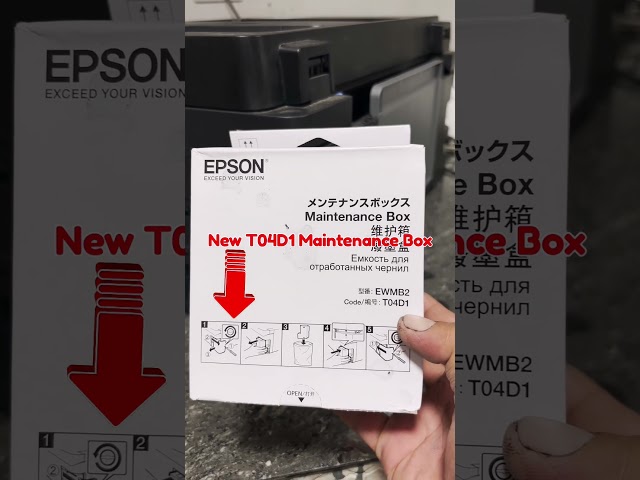 Epson EcoTank L14150 Printer | Maintenance Box End of Service Life | Replace Maintenance Box T04D1.